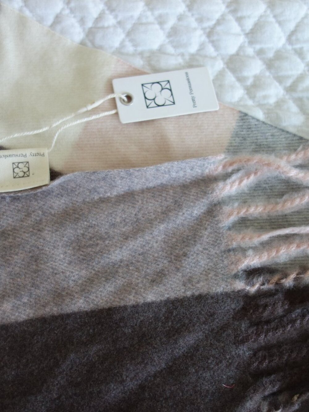NWT PRETTY PERSUASIONS Warm Winter Scarf w/ Fringe